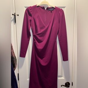 RACHEL Rachel Roy Fuchsia Long Sleeve Dress